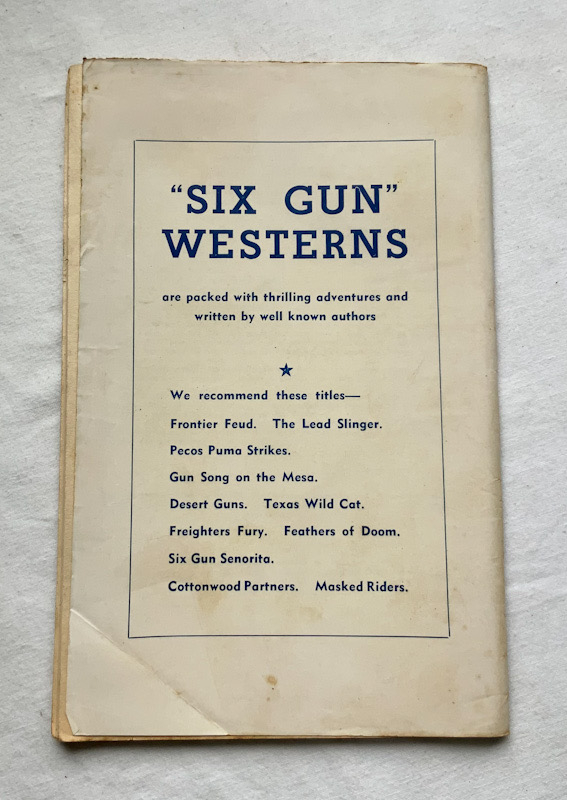 DESERT GUNS Australian pulp fiction book Bill Crawford 1940s-50s